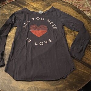 Junk Food LS Tee All You Need Is Love Graphic